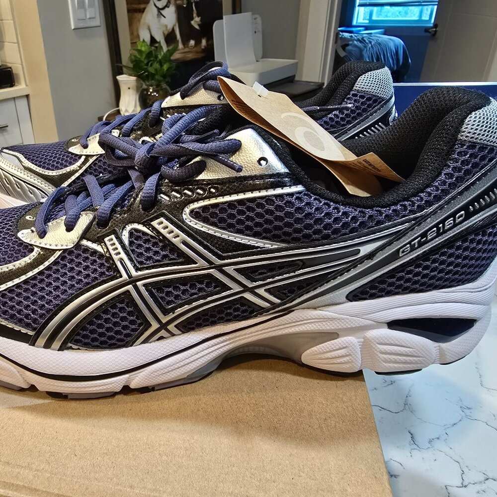 ASICS GT-2160 Indigo Fog Pure Silver 1203A275-500 Mens Size 10 Running Trainer
